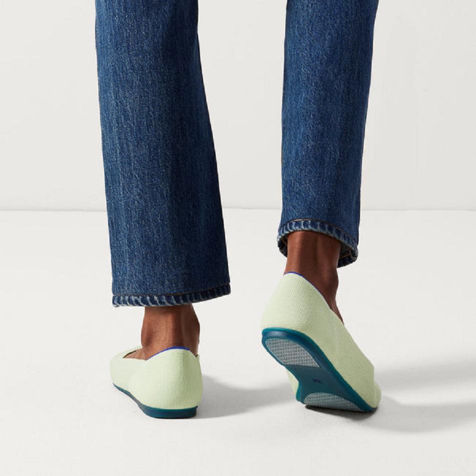 Rothy's The Flache Flache Schuhe Damen Grün | DEJVR58541