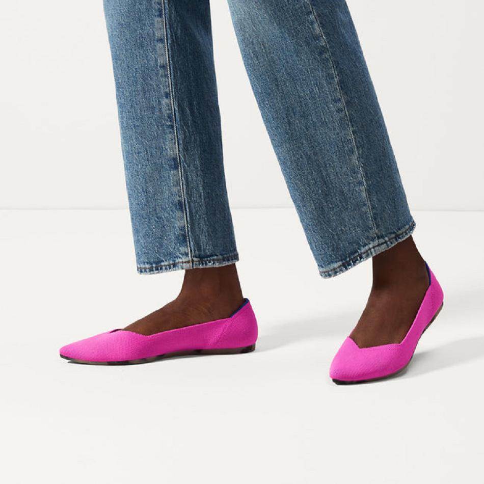 Rothy's The Point Flache Schuhe Damen Lila | LDETR47981