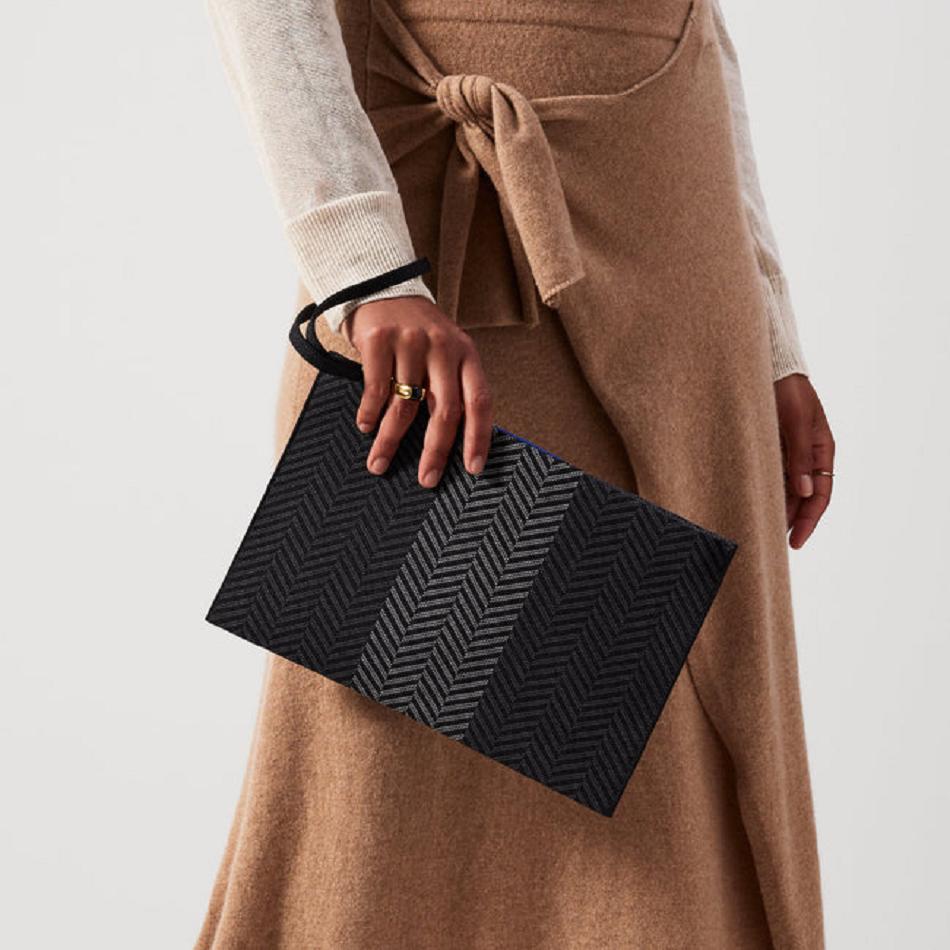 Rothy's The Wristlet Geldbörse Damen Grau Schwarz | DECVG69514