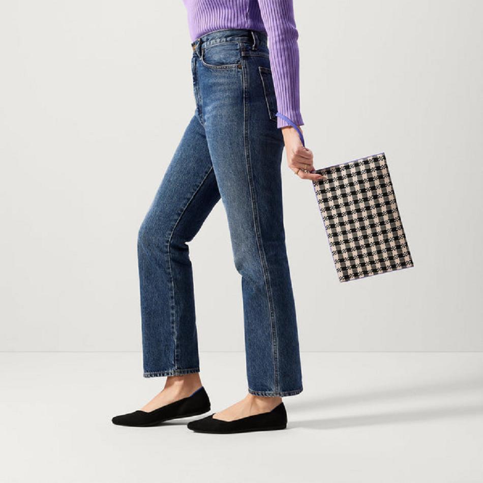 Rothy's The Wristlet Geldbörse Damen Schwarz | FDEUI82369
